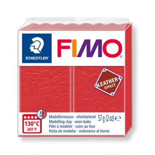 Fimo Gyurma 57g égethetőLeather Effect dinnyepiros