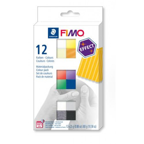 Fimo Gyurma készlet 12x25g égethetőEffect Colours 12 különböző szín