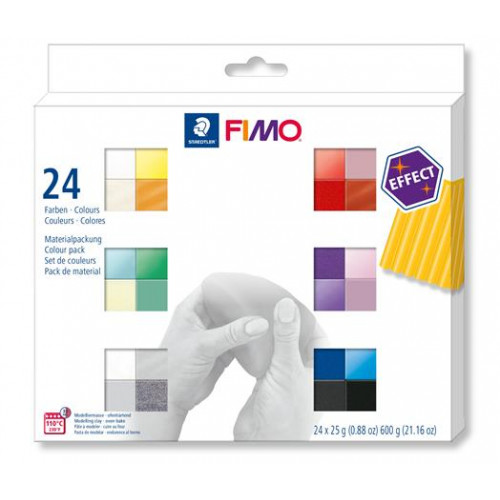 Fimo Gyurma készlet 24x25g égethetőEffect Colours 24 különböző szín