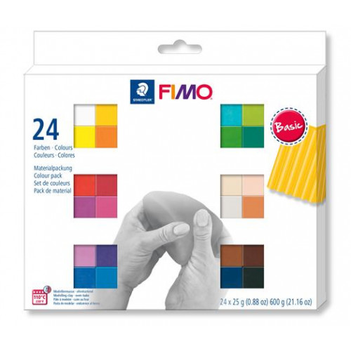 Fimo Gyurma készlet 24x25g égethetőSoft Basic 24 különböző szín