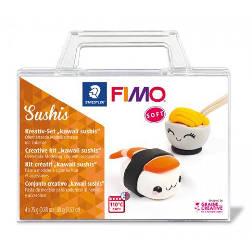 Fimo Gyurma készlet 4x25g égethetőSoft Creative sushi