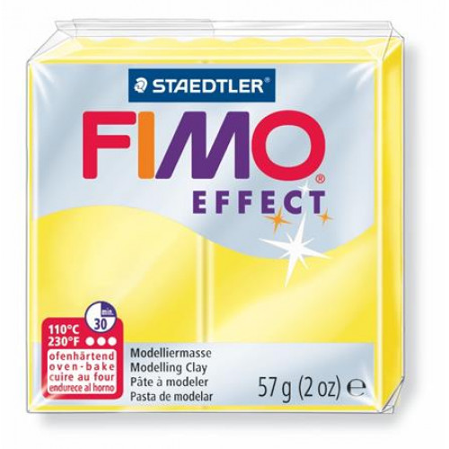 Fimo Gyurma 57g égethetőEffect áttetsző sárga