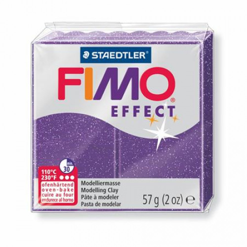 Fimo Gyurma 57g égethetőEffect csillámos bíborlila