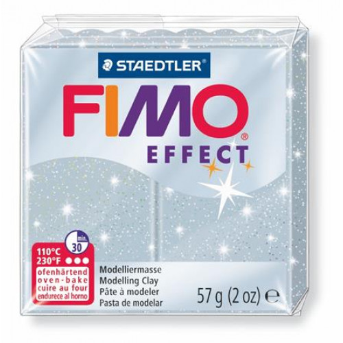 Fimo Gyurma 57g égethetőEffect csillámos ezüst