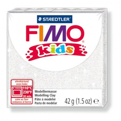 Fimo Gyurma 42g égethetőKids glitteres fehér