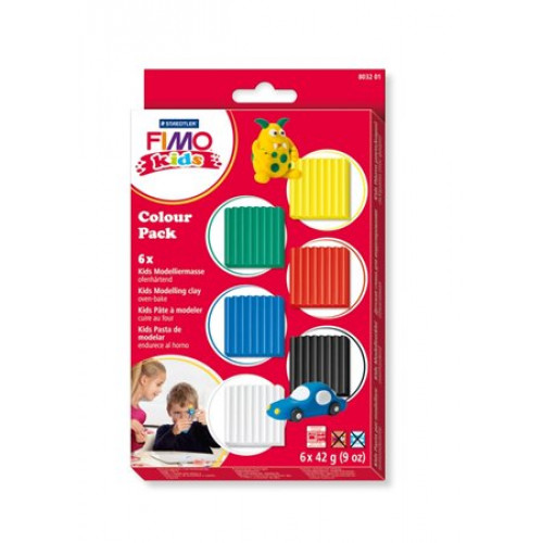 Fimo Gyurma készlet 6x42g égethetőKids Color Pack 6 alapszín