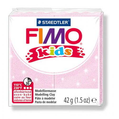 Fimo Gyurma 42g égethetőKids gyöngyház világos rózsaszín