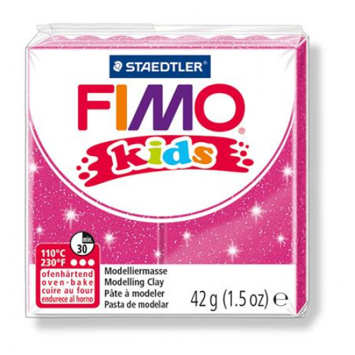 Fimo Gyurma 42g égethetőKids glitteres rózsaszín