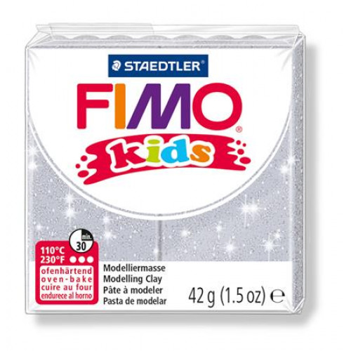 Fimo Gyurma 42g égethetőKids glitteres ezüst