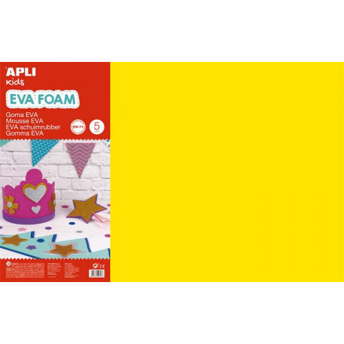 Apli Moosgumi 400x600mmEva Sheets sárga