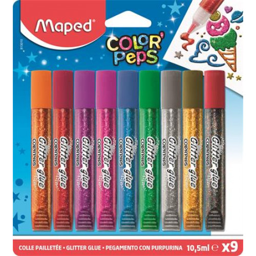 Maped Csillámos ragasztóColorPeps 9 különböző szín