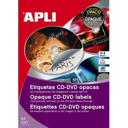 Apli Etikett CD/DVD A4 fedő etikett 