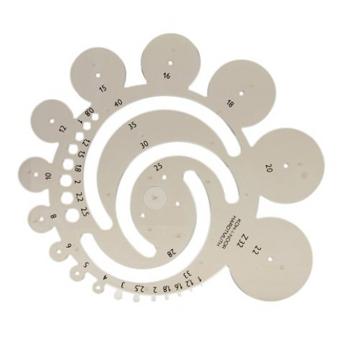 Koh-I-Noor Radius sablon műanyagz32