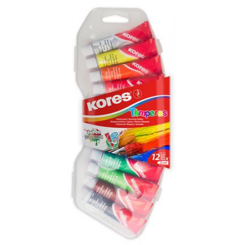 Kores Tempera készlet 12ml12 különböző szín