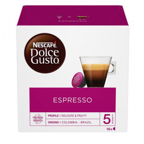 Kávékapszula 16x5,5g Nescafé Dolce Gusto Espresso