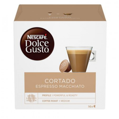 Kávékapszula 16db Nescafé Dolce Gusto Cortado Espresso Macchiato