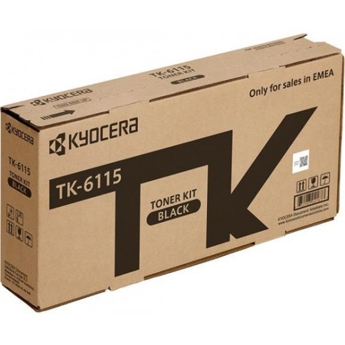 Kyocera TK6115 Lézertoner ECOSYS M4125idn M4132idn nyomtatóhozfekete 15k