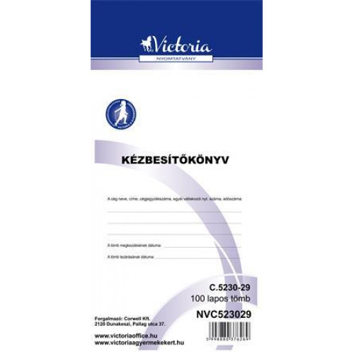 Victoria Kézbesítőkönyv 100lapC.5230-29