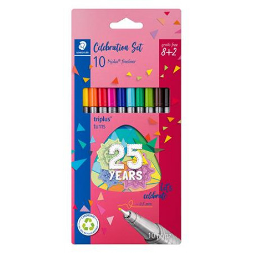 Staedtler Tűfilc készlet 0,3mmTriplus fineliner 334 10 különböző szín