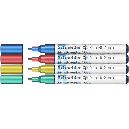 Schneider Akril marker készlet 2mmPaint-It 011 4 különböző metálfényű szín