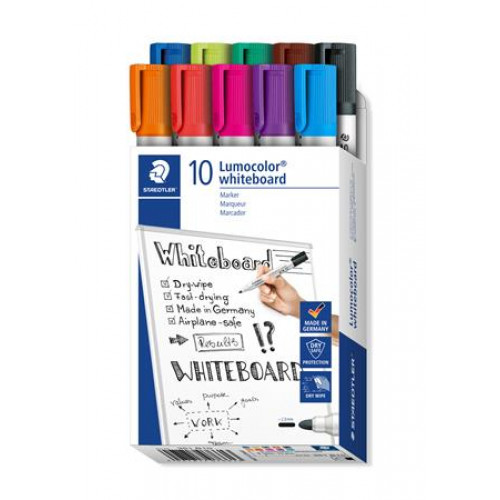 Staedtler Táblamarker készlet 2mm kúposLumocolor 351 10 különböző szín