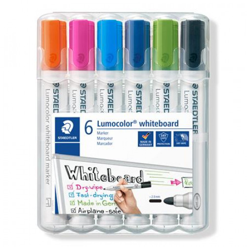 Staedtler Táblamarker készlet 2mm kúposLumocolor 351 6 különböző szín