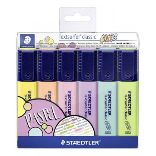 Staedtler Szövegkiemelő készlet 1-5mmTextsurfer Classic Pastel 364 C 6 különböző szín