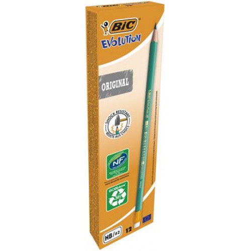 Bic Grafitceruza radírral HB hatszögletűEvolution Original