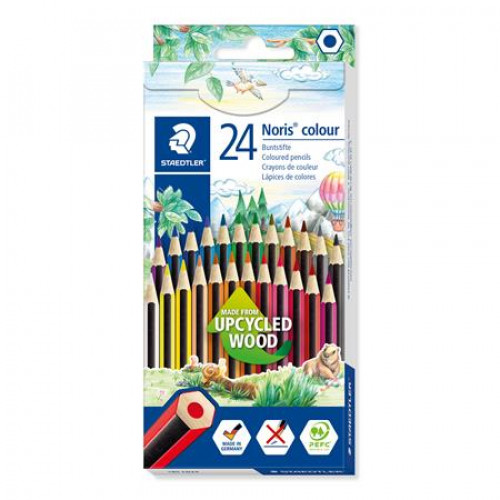 Staedtler Színes ceruza készlet hatszögletűNoris Colour 185 24 különböző szín