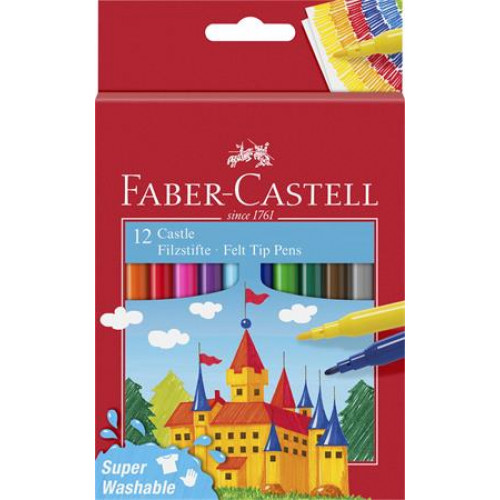 Faber-Castell Filctoll készlet12 különböző színCastle