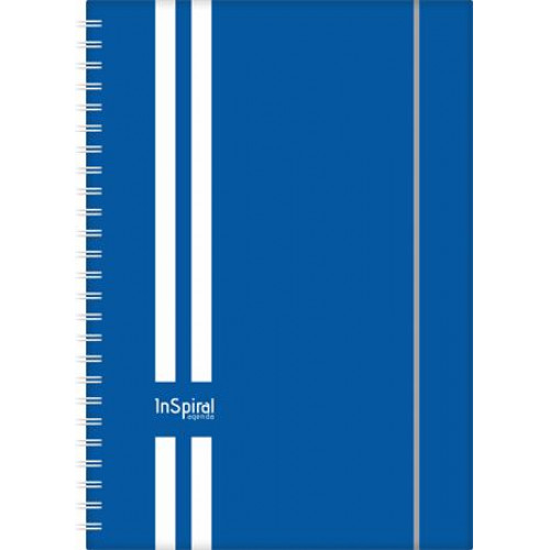 Naptár tervező A5 heti Dayliner InSpiral fehér-kék (2024)