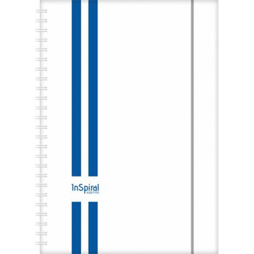 Naptár tervező A5 heti Dayliner InSpiral GT fehér-kék (2024)