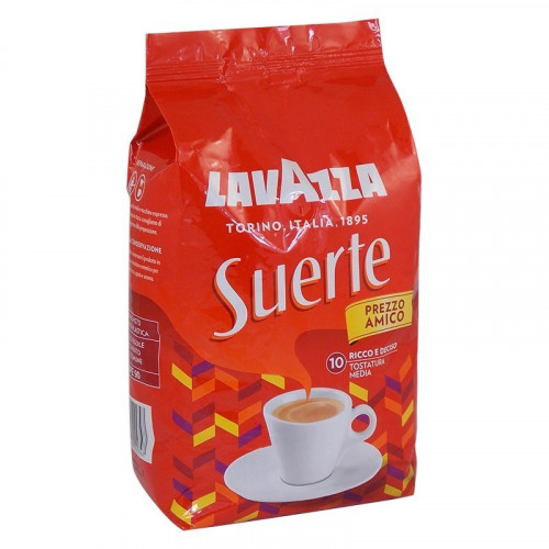 Kávé pörkölt szemes 1000g Lavazza SUERTE (piros)