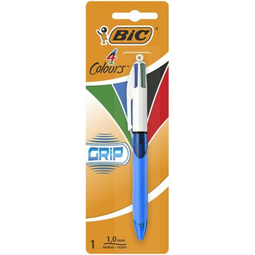 Bic Golyóstoll 0,32mm nyomógombos négyszínű4 Colours Grip Original