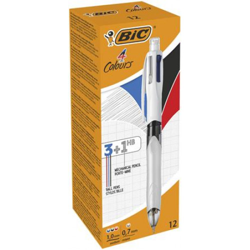 Bic Golyóstoll háromszínű nyomósirónnal egyben4 Colours