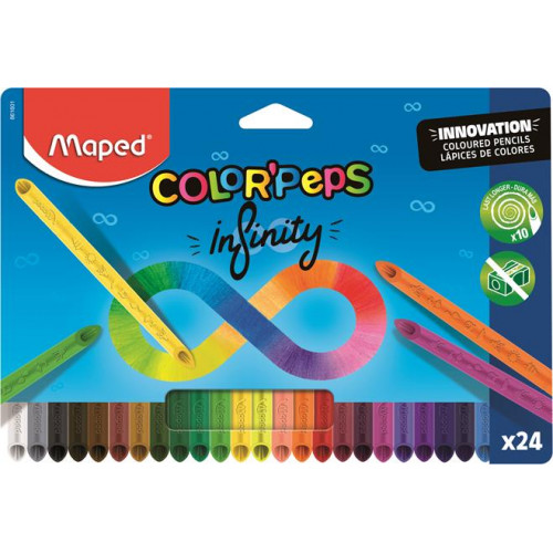 Maped Színes ceruza készlet háromszögletűColor`Peps INFINITY 24 különböző szín