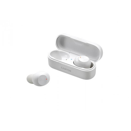 Canyon Fülhallgató TWS vezeték nélküli Bluetooth 5.0TWS-1 fehér