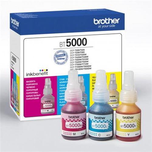 Brother Tinta multipack DCP T-300 500W 700W nyomtatókhozc+m+y 3*5k BT5000CMY