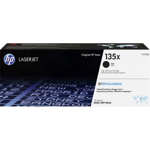 Hp Lézertoner LaserJet M209 MFP M234 nyomtatókhoz135X fekete 2,4k W1350X