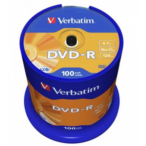 Verbatim DVD-R lemez AZO 4,7GB 16x hengeren 