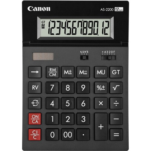 Canon Számológép asztali 12 számjegyAS-2200