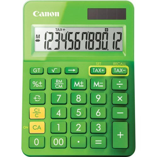 Számológép asztali 12 számjegy környezetbarát Canon LS-123K zöld