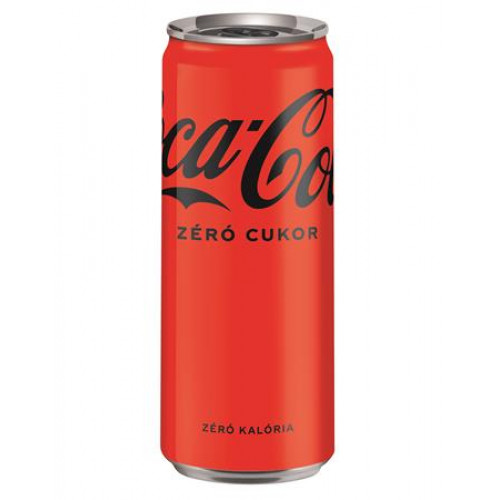 Coca Cola Üdítőital szénsavas 0,33l dobozosZero DRS