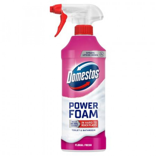 Domestos WC- és fürdőszoba tisztító hab 435mlPower Foam - Floral